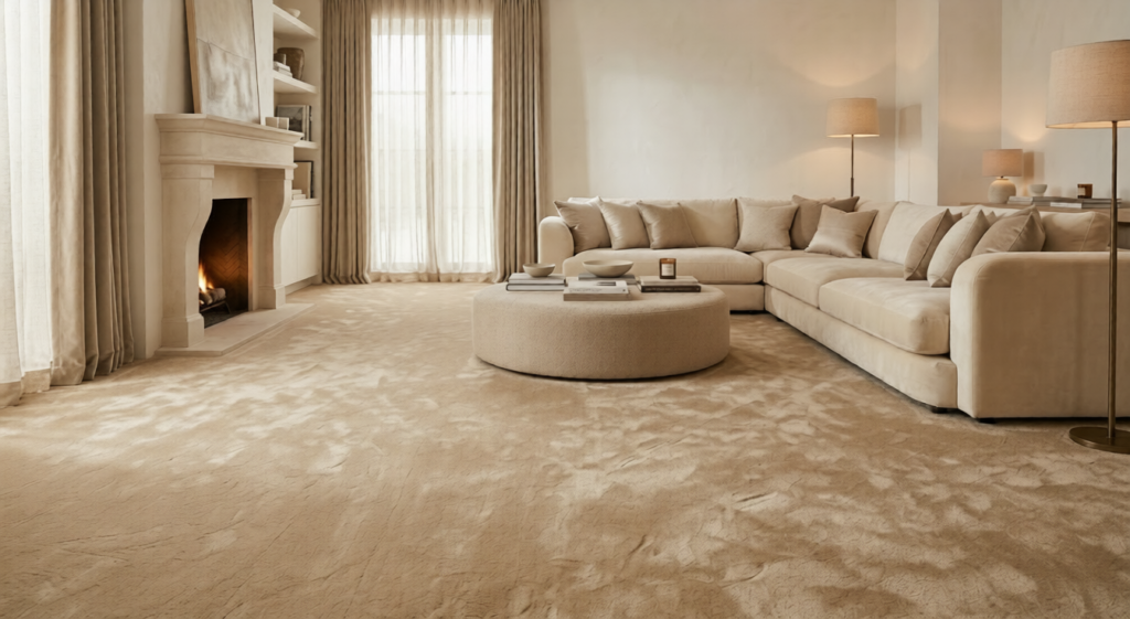 Plush Wall to Wall Carpet Flooring