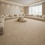 Wall to wall carpet in living room