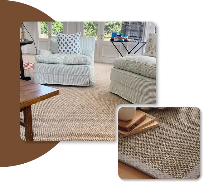 sisal capets living room
