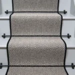 Black Wool Stair Runner